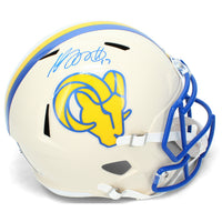 Davante Adams Autographed Los Angeles Rams RETRO Speed Replica Helmet JSA