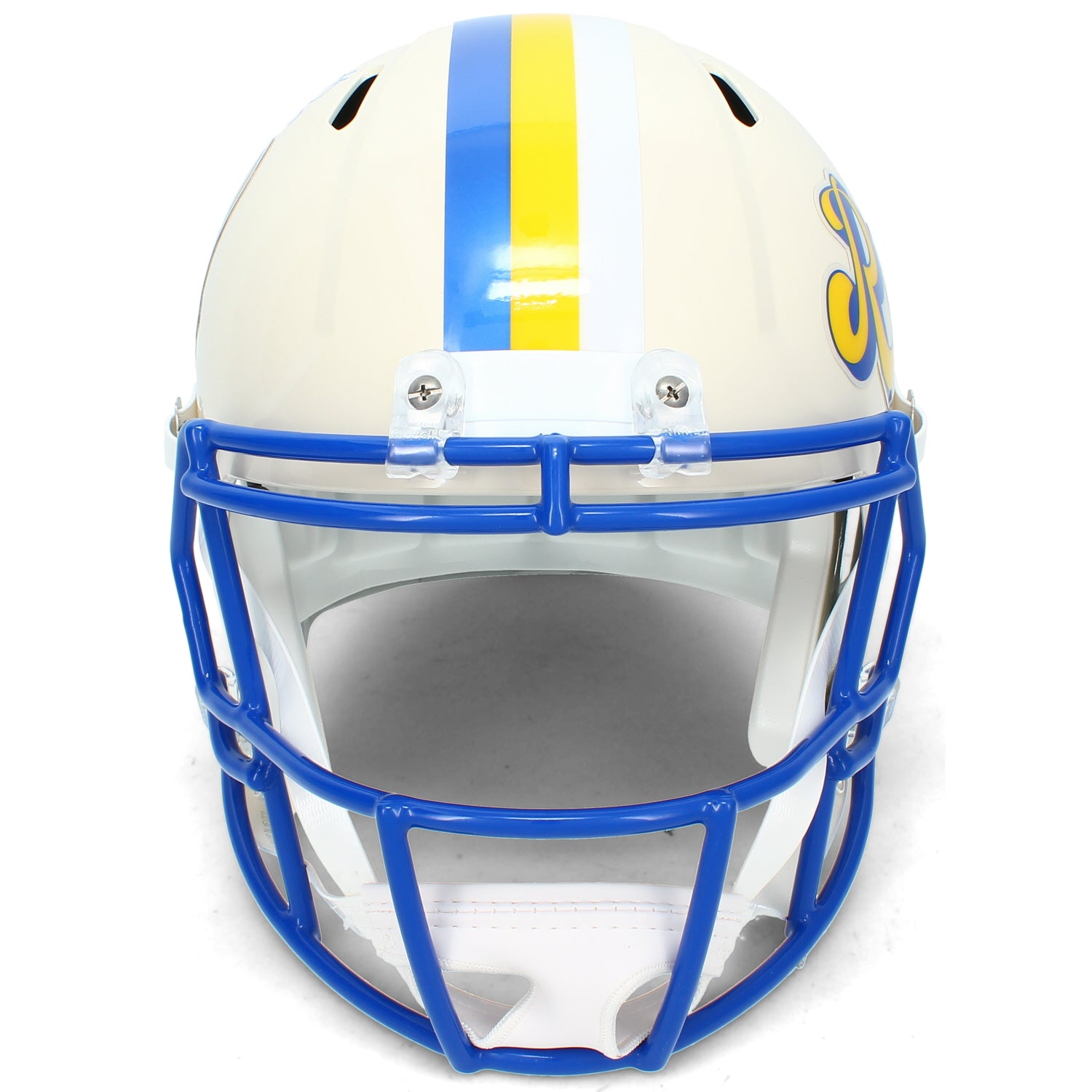 Davante Adams Autographed Los Angeles Rams RETRO Speed Replica Helmet JSA