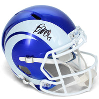 Davante Adams Autographed Los Angeles Rams White 2026 Alternate Fearsome White Speed Full Size Helmet JSA Witnessed