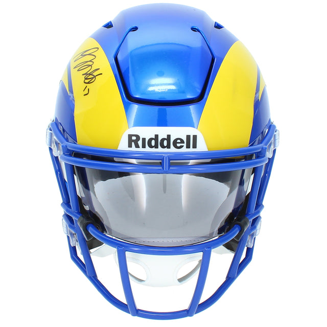 Davante Adams Autographed Los Angeles Rams Speedflex Midi Helmet JSA Witnessed