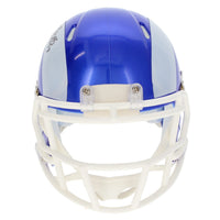 Davante Adams Autographed Los Angeles Rams White 2026 Alternate Fearsome White Speed Mini Helmet JSA