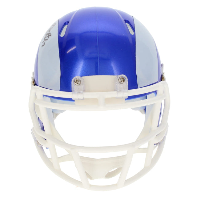 Davante Adams Autographed Los Angeles Rams White 2026 Alternate Fearsome White Speed Mini Helmet JSA