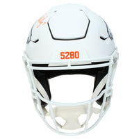 John Elway Autographed Denver Broncos White 2024 Alternate Speedflex Authentic Helmet Beckett