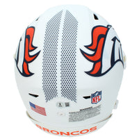 John Elway Autographed Denver Broncos White 2024 Alternate Speedflex Authentic Helmet Beckett