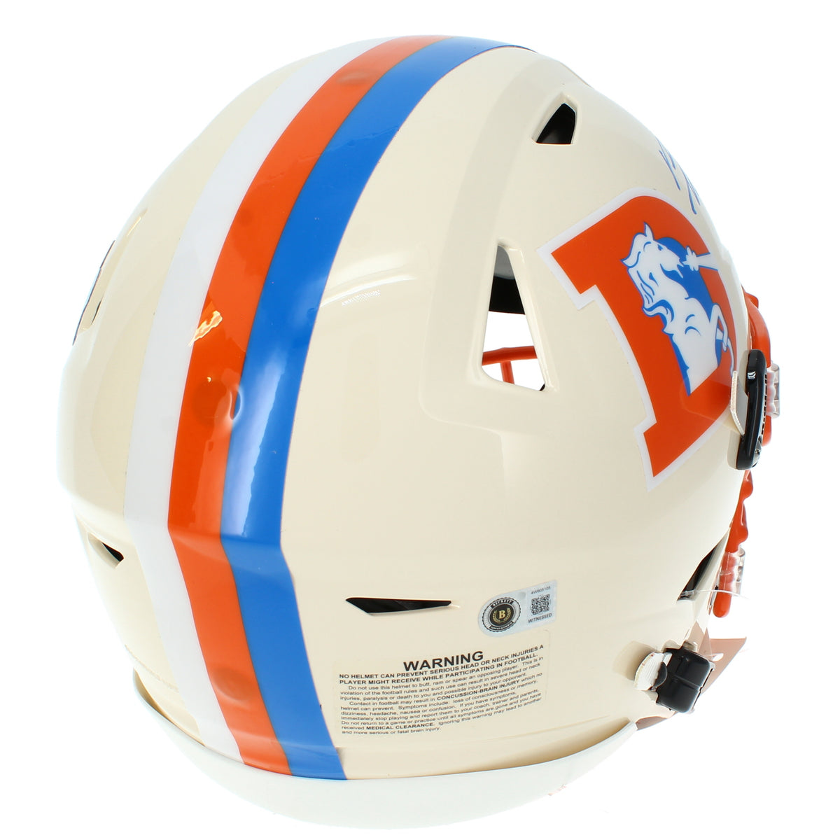 Bo Nix Autographed Denver Broncos RETRO Speedflex Authentic Helmet Beckett