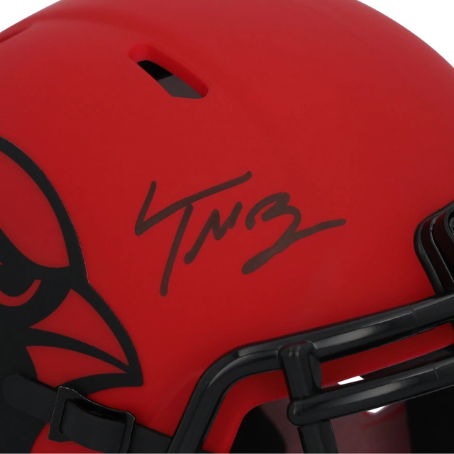 Trey McBride Autographed Arizona Cardinals RAVE Mini Speed Helmet Fanatics