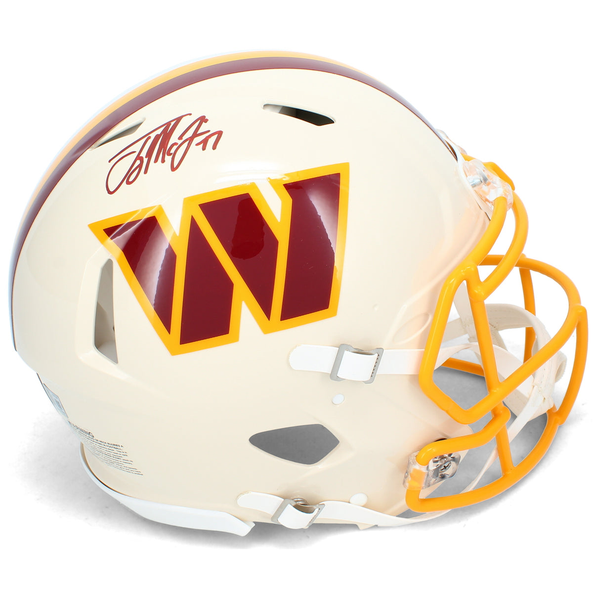 Terry McLaurin Autographed Washington Commanders RETRO Speed Authentic Helmet Beckett