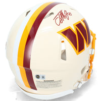 Terry McLaurin Autographed Washington Commanders RETRO Speed Authentic Helmet Beckett