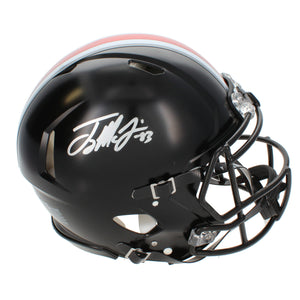 Terry McLaurin Autographed Ohio State Buckeyes Black Alternate Speed Authentic Helmet Beckett