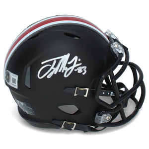 Terry McLaurin Autographed Ohio State Buckeyes Black Speed Mini Helmet Beckett