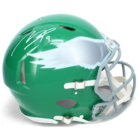 Makai Lemon Autographed Philadelphia Eagles Kelly Green 2023 Alternate Speed Authentic Helmet Beckett