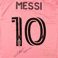 Lionel Messi Autographed 2025 Inter Miami Pink Home Replica Jersey Panini