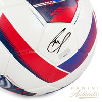 Christian Pulisic Autographed Red/White/Blue Puma CP10 Performance Soccer Ball Panini