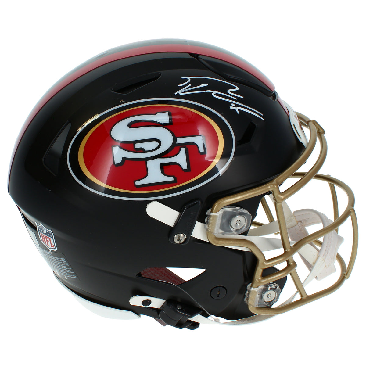 George Kittle Autographed San Francisco 49ers Black Rivalries Speedflex Authentic Helmet Beckett