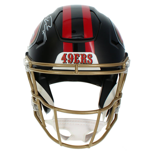 George Kittle Autographed San Francisco 49ers Black Rivalries Speedflex Authentic Helmet Beckett