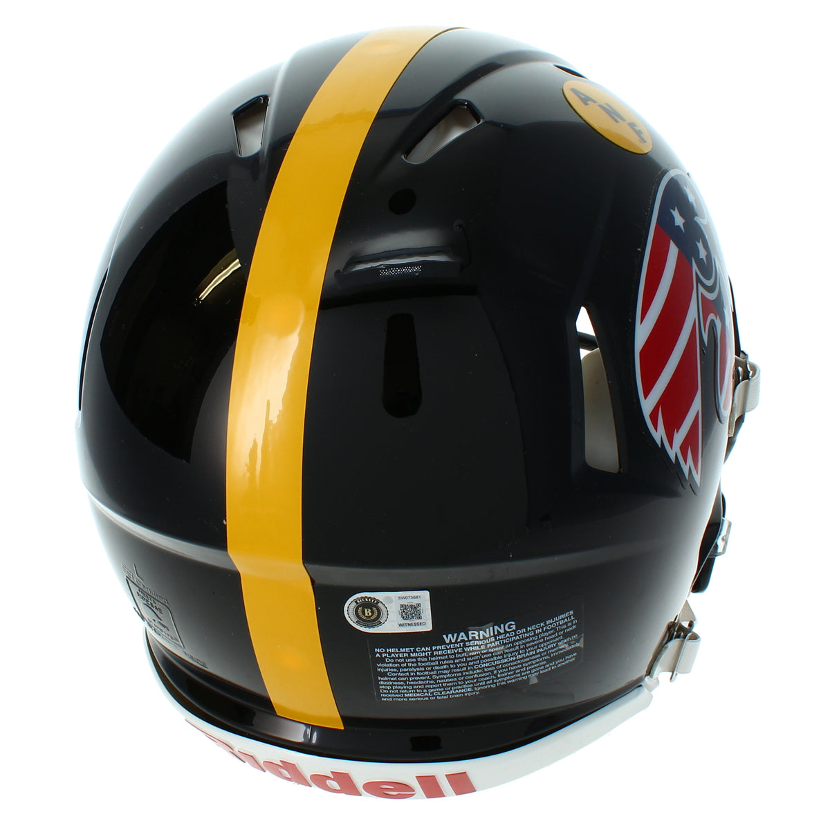 George Kittle Autographed Iowa Hawkeyes Black Alternate Stars &amp; Stripes Speed Authentic Helmet Beckett