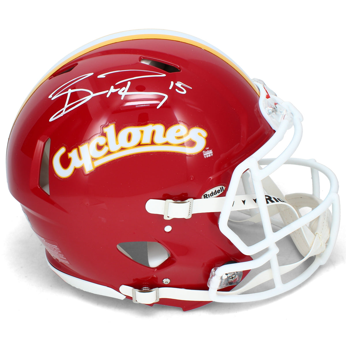 Brock Purdy Autographed Iowa State Cyclones Red Alternate Speed Authentic Helmet Beckett