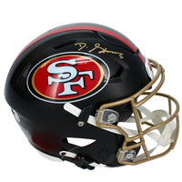 De'Zuan Stribling Autographed San Francisco 49ers Black Rivalries Speedflex Authentic Helmet Beckett