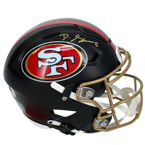 De'Zuan Stribling Autographed San Francisco 49ers Black Rivalries Speedflex Authentic Helmet Beckett