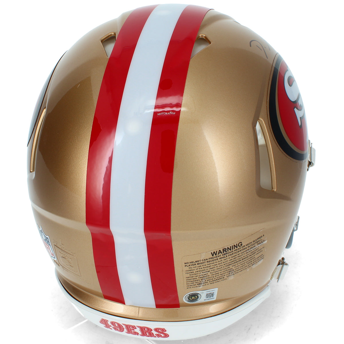 De'Zuan Stribling Autographed San Francisco 49ers Speed Authentic Helmet Beckett