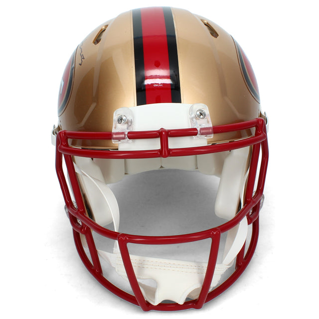 De'Zuan Stribling Autographed San Francisco 49ers 1996-08 Throwback Speed Authentic Helmet Beckett