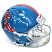 De'Zuan Stribling Autographed Ole Miss Rebels Powder Blue Authentic Helmet Beckett