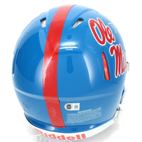 De'Zuan Stribling Autographed Ole Miss Rebels Powder Blue Authentic Helmet Beckett