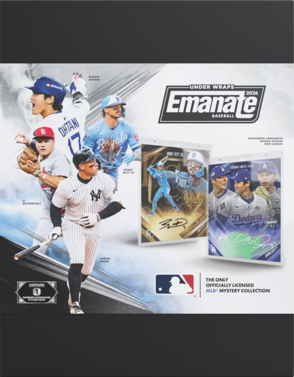2026 Under Wraps Autographed MLB Emanates - Single Mystery Box (Judge, Ohtani)