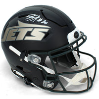 Breece Hall Autographed New York Jets Black Rivalries Speedflex Authentic Helmet Beckett