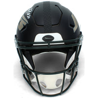 Breece Hall Autographed New York Jets Black Rivalries Speedflex Authentic Helmet Beckett