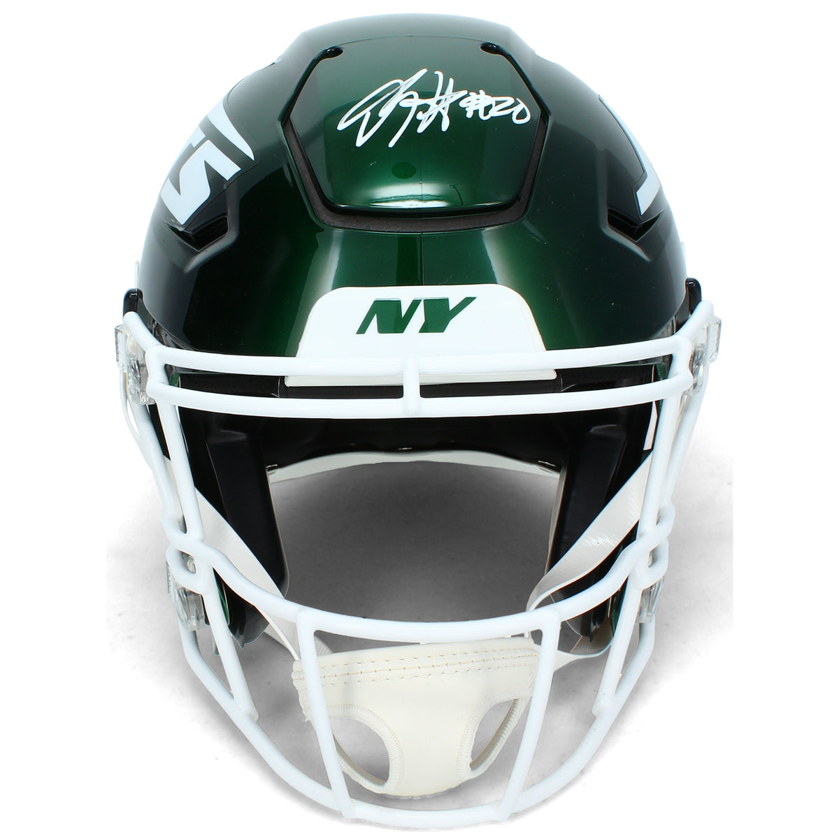 Breece Hall Autographed New York Jets SpeedFlex Authentic Helmet Beckett
