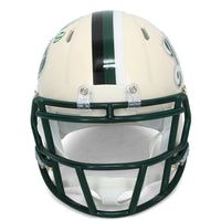 Breece Hall Autographed New York Jets RETRO Speed Mini Helmet Beckett Witnessed