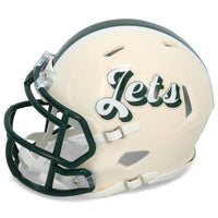 Breece Hall Autographed New York Jets RETRO Speed Mini Helmet Beckett Witnessed