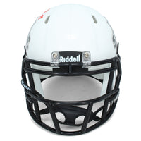 Breece Hall Autographed Iowa State Cyclones White Alternate Mini Helmet Beckett