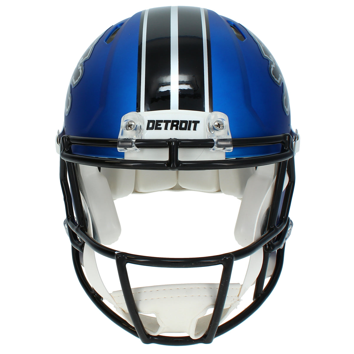 Jameson Williams Autographed Detroit Lions Blue 2024 Alternate Speed Authentic Helmet Beckett