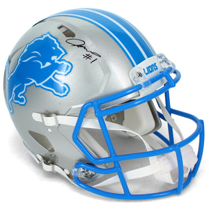 Jameson Williams Autographed Detroit Lions Speed Authentic Helmet Beckett