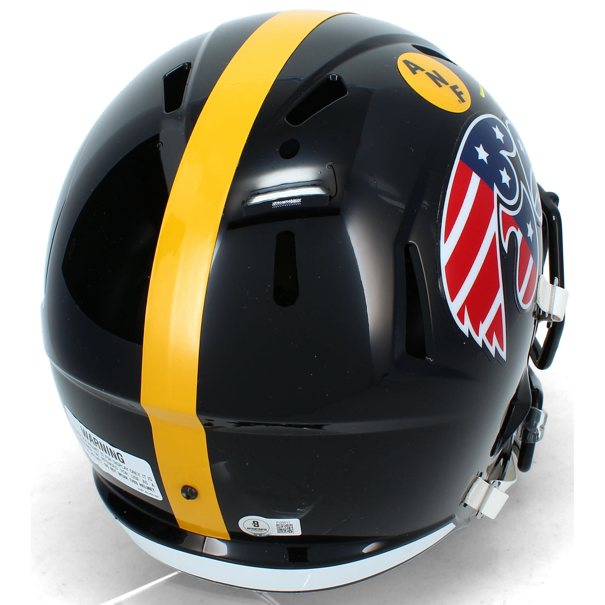 Sam LaPorta Autographed Iowa Hawkeyes Black Alternate Stars & Stripes Speed Full Size Helmet Beckett