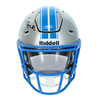 Sam LaPorta Autographed Detroit Lions Speedflex Midi Helmet Beckett Witnessed