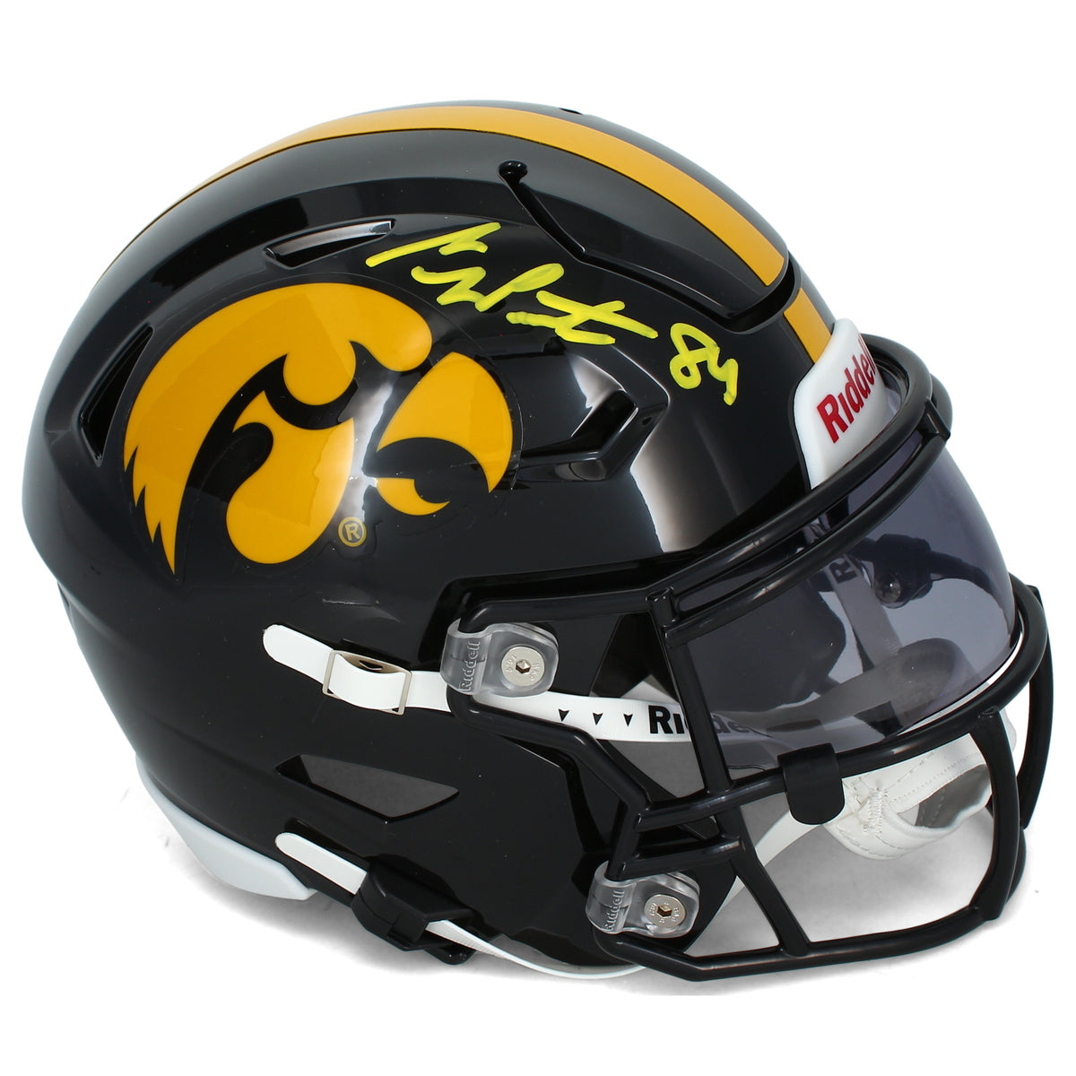 Sam LaPorta Autographed Iowa Hawkeyes Speedflex Midi Helmet Beckett Witnessed
