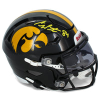 Sam LaPorta Autographed Iowa Hawkeyes Speedflex Midi Helmet Beckett Witnessed