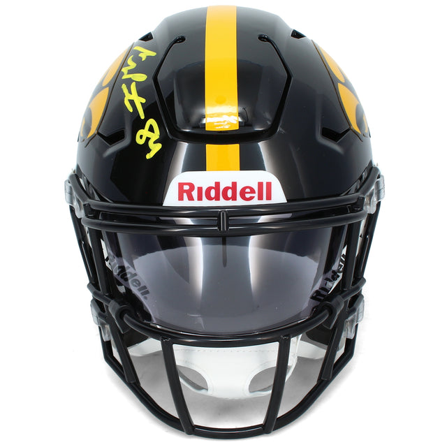 Sam LaPorta Autographed Iowa Hawkeyes Speedflex Midi Helmet Beckett Witnessed
