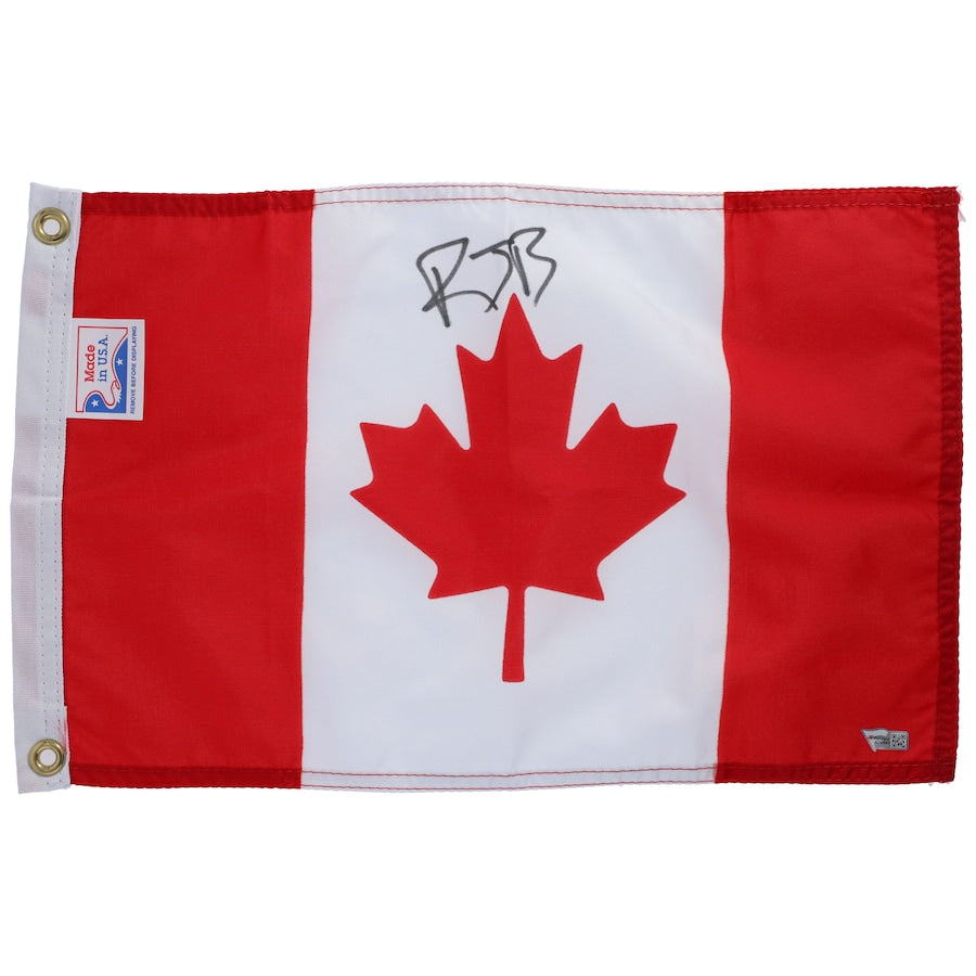 R.J. BARRETT Autographed New York Knicks Canadian Mini Flag FANATICS
