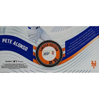 PETE ALONSO Unsigned New York Mets Framed 15" x 17" Game Used Baseball Collage LE 1/50
