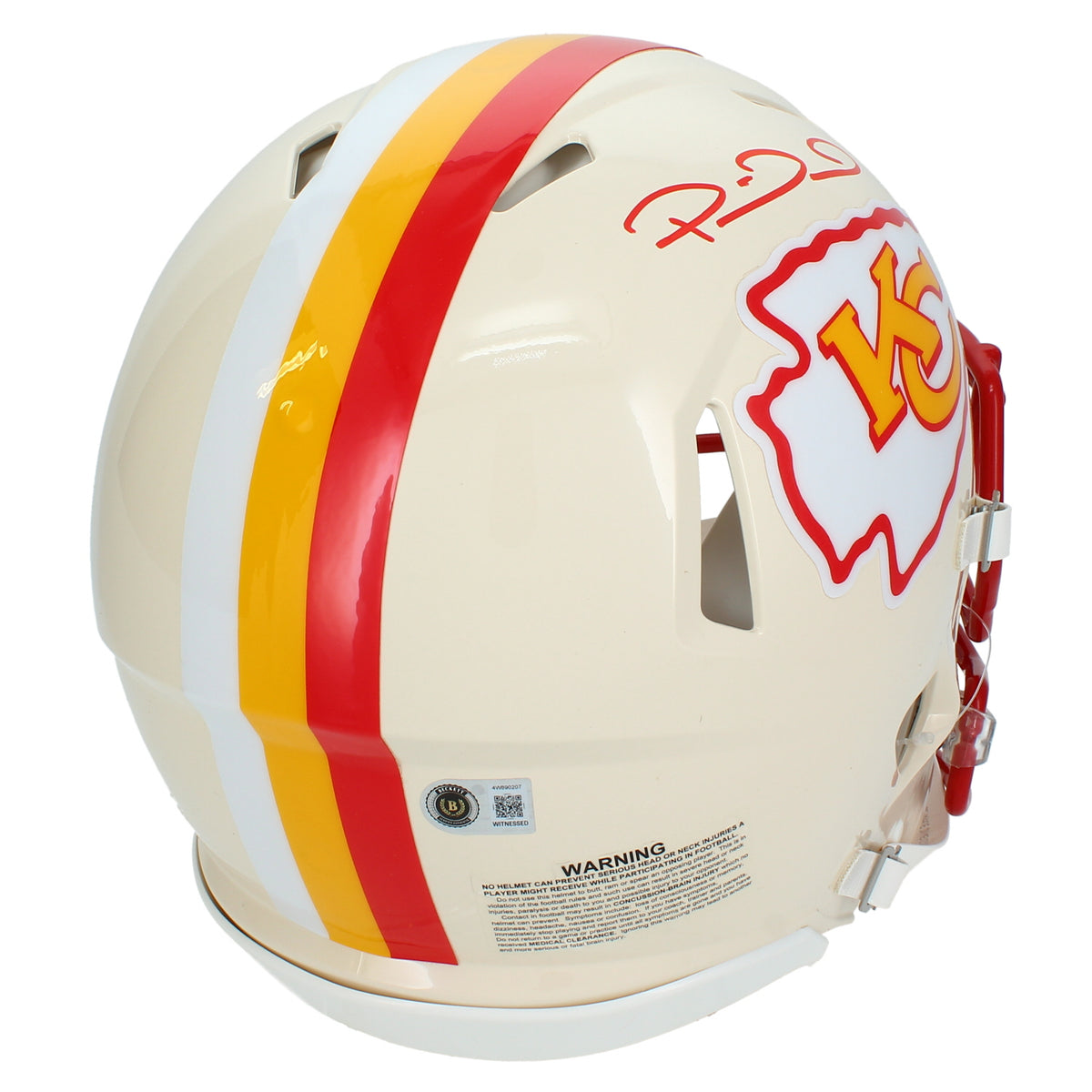 Patrick Mahomes Autographed Kansas City Chiefs RETRO Speed Authentic Helmet Beckett