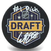 Connor Bedard Autographed/Inscribed "#1 Pick" 2023 NHL Draft Hockey Puck Fanatics