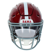 DeVonta Smith Autographed Alabama Crimson Tide Speedflex Midi Helmet Beckett