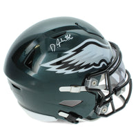 DeVonta Smith Autographed Philadelphia Eagles Speedflex Midi Helmet Beckett