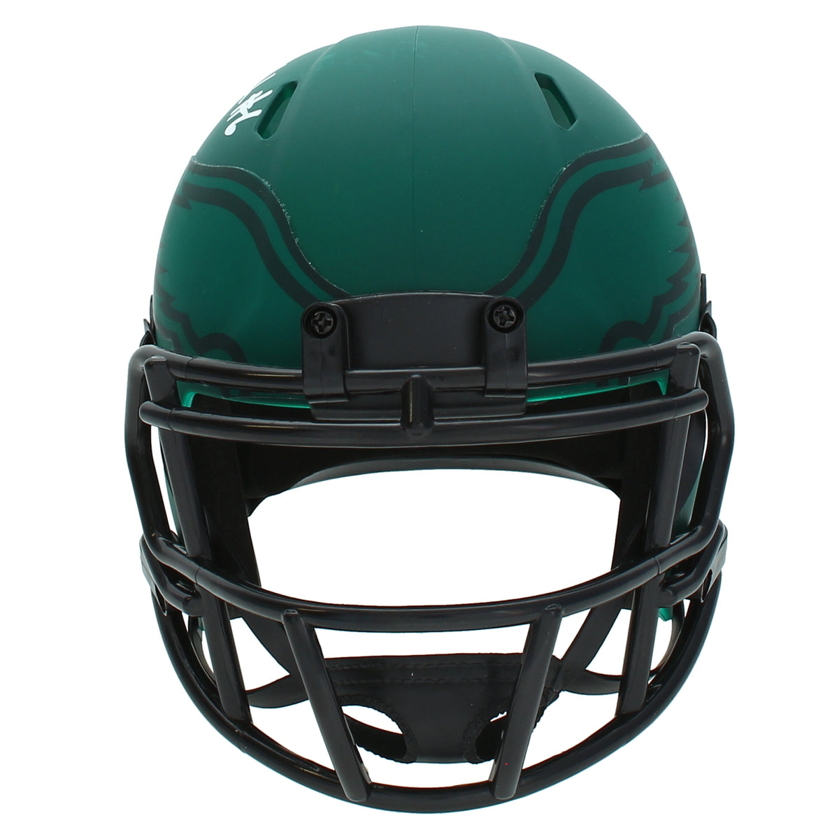 DeVonta Smith Autographed Philadelphia Eagles RAVE Speed Mini Helmet Beckett