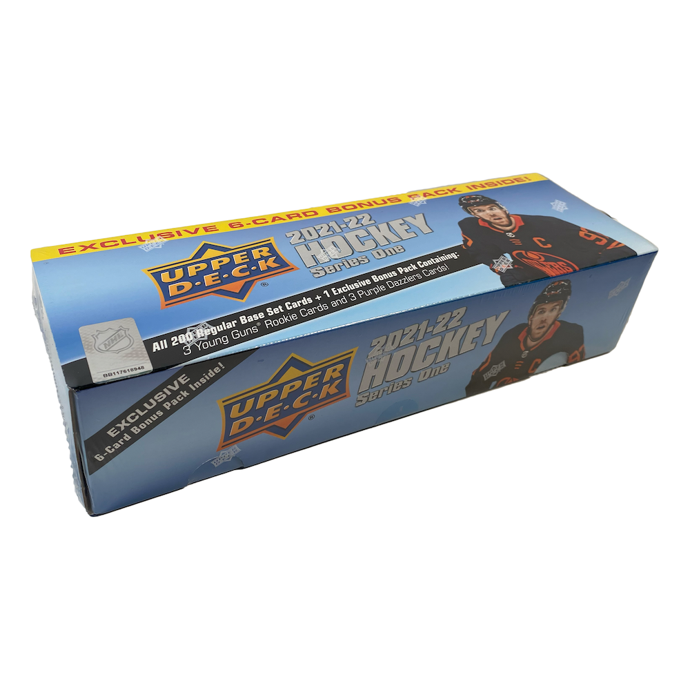 NHL 21-22 Upper Deck Series One Hockey Complete Unsigned 200-Card Factory Set BONUS PACK