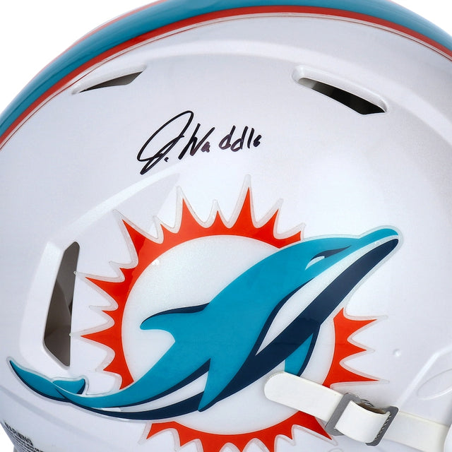 JAYLEN WADDLE Autographed Miami Dolphins Authentic Speed Helmet FANATICS